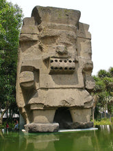 Load image into Gallery viewer, Aztec Mayan Tlaloc Rain God Artifact Carved Sculpture Statue 6 5/8" www.Neo-Mfg.com Tlāloc
