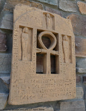 Load image into Gallery viewer, History Egyptian Stele for Senebef and Ipta Artifact Carved Sculpture Statue 17" Tall www.Neo-Mfg.com Museum reproduction