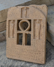 Load image into Gallery viewer, History Egyptian Stele for Senebef and Ipta Artifact Carved Sculpture Statue 17" Tall www.Neo-Mfg.com Museum reproduction