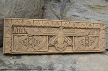 Load image into Gallery viewer, Egyptian Nekhbet symbol of power of upper Egypt Frieze fragment Sculpture reproduction art 9.5" www.Neo-Mfg.com home decor
