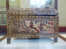 Load image into Gallery viewer, History Egyptian King Tut Tutankhamen Chariot battle scene Plaque Artifact Sculpture 10" www.Neo-Mfg.com Ramses e24