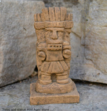 Load image into Gallery viewer, Aztec Mayan Tlaloc Rain God Artifact Carved Sculpture Statue mini www.Neo-Mfg.com Tlāloc