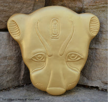 Load image into Gallery viewer, History Egyptian Leopard Mask 6" sculpture wall plaque statue www.Neo-Mfg.com Museum reproduction