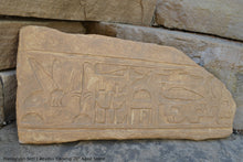 Load image into Gallery viewer, History Egyptian Hieroglyph Seti I Abydos Carving sculpture wall plaque 20" www.Neo-Mfg.com