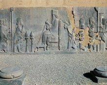 Load image into Gallery viewer, Assyrian Persian Darius great Persepolis carvings Sculpture reproduction art 8" www.Neo-Mfg.com Museum Reproduction g25
