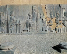 Load image into Gallery viewer, Assyrian Persian Darius great Persepolis carvings Sculpture reproduction art 8" www.Neo-Mfg.com Museum Reproduction g25