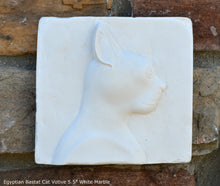 Load image into Gallery viewer, History Egyptian Bastat Cat Votive Sculptural wall relief bust Neo-Mfg 5.5" home decor k23