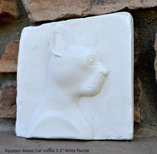 Load image into Gallery viewer, History Egyptian Bastat Cat Votive Sculptural wall relief bust Neo-Mfg 5.5" home decor k23