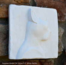 Load image into Gallery viewer, History Egyptian Bastat Cat Votive Sculptural wall relief bust Neo-Mfg 5.5" home decor k23