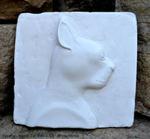 Load image into Gallery viewer, History Egyptian Bastat Cat Votive Sculptural wall relief bust Neo-Mfg 5.5" home decor k23