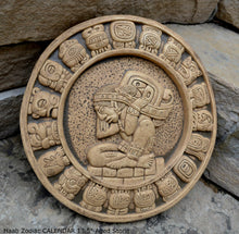Load image into Gallery viewer, History MAYAN AZTEC Haab Zodiac CALENDAR Sculptural wall relief plaque 13.5" Museum Quality www.Neo-Mfg.com