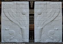 Load image into Gallery viewer, Assyrian Mesopotamian Winged sphinx palace of Darius the Great at Susa wall plaque art Sculpture 19" www.Neo-Mfg.com Museum reproduction