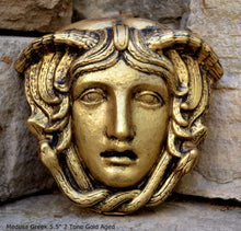 Load image into Gallery viewer, Medusa Greek Sculptural Wall relief www.Neo-Mfg.com 5.5&quot; home decor art
