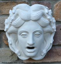 Load image into Gallery viewer, Medusa Mask Greece museum sculpture Artifact bust plaque www.Neo-Mfg.com 12"