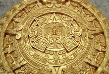 Load image into Gallery viewer, History MAYAN AZTEC CALENDAR Sculptural wall relief plaque 19" Museum Quality Neo-Mfg