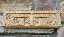 Load image into Gallery viewer, Egyptian Nekhbet symbol of power of upper Egypt Frieze fragment Sculpture reproduction art 9.5" www.Neo-Mfg.com home decor