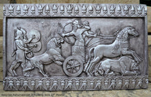 Load image into Gallery viewer, Assyrian Ashurnasirpal II hunting lions Carving sculpture wall plaque 22.75" www.Neo-Mfg.com