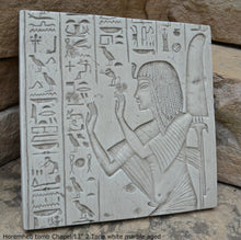 Load image into Gallery viewer, Egyptian Horemheb tomb Chapel Sculpture Artifact Sculpture 13" Wall plaque fragment www.Neo-Mfg.com museum reproduction