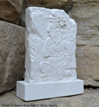 Load image into Gallery viewer, Aztec Mayan Tablet of Slaves fragment table or wall Sculpture plaque 5" www.Neo-Mfg.com Home decor