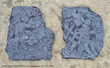 Load image into Gallery viewer, History Aztec Maya Artifact Carved Tezcatlipoca & Chalchiuhtlicue Sculpture Statue 11" Tall www.Neo-Mfg.com Wall art Codex 2 pc set