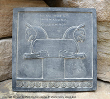 Load image into Gallery viewer, Assyrian Persian Griffen Double capital Sculpture reproduction art 8" www.Neo-Mfg.com Museum Reproduction