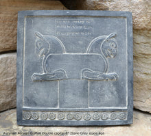 Load image into Gallery viewer, Assyrian Persian Griffen Double capital Sculpture reproduction art 8" www.Neo-Mfg.com Museum Reproduction