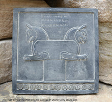 Load image into Gallery viewer, Assyrian Persian Griffen Double capital Sculpture reproduction art 8" www.Neo-Mfg.com Museum Reproduction