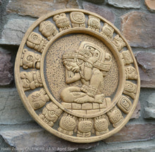 Load image into Gallery viewer, History MAYAN AZTEC Haab Zodiac CALENDAR Sculptural wall relief plaque 13.5" Museum Quality www.Neo-Mfg.com