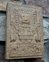 Load image into Gallery viewer, Inca Viracocha Tiwanaku Gateway sun Sculptural wall relief plaque 6" www.Neo-Mfg.com home decor k16