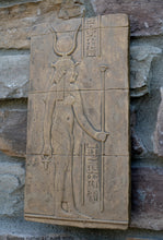 Load image into Gallery viewer, History Egyptian Goddess Hathor Dendera Sculptural wall relief www.Neo-Mfg.com 11" Cow home decor art e9