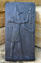 Load image into Gallery viewer, History Egyptian Anubis Temple Osiris Sculptural wall relief www.Neo-Mfg.com 11" e4