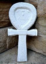 Load image into Gallery viewer, History Egyptian Ankh King Tut tomb Artifact Sculpture Statue 7" Tall www.Neo-Mfg.com wall plaque museum replica