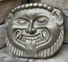 Load image into Gallery viewer, Roman Greek Medusa Gorgon face Sculptural wall relief plaque www.Neo-Mfg.com 10" n10
