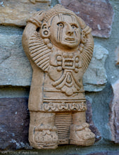 Load image into Gallery viewer, History Aztec Maya Mesoamerica Zapotec Xipe Totec Deity Sculpture Statue wall plaque www.Neo-Mfg.com 8" museum replica k36