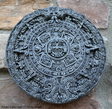Load image into Gallery viewer, History MAYAN AZTEC CALENDAR Sculptural wall relief plaque 7" www.Neo-Mfg.com b9