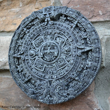 Load image into Gallery viewer, History MAYAN AZTEC CALENDAR Sculptural wall relief plaque 7" www.Neo-Mfg.com b9