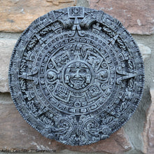 Load image into Gallery viewer, History MAYAN AZTEC CALENDAR Sculptural wall relief plaque 7" www.Neo-Mfg.com b9