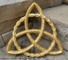 Load image into Gallery viewer, Celtic decor Trinity Knot triquetra Wall Plaque sculpture Irish www.Neo-Mfg.com 16"