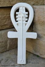 Load image into Gallery viewer, History Egyptian Ankh Artifact Sculpture Statue 9" Tall www.Neo-Mfg.com wall plaque museum replica j22