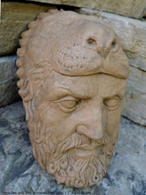 Load image into Gallery viewer, Hercules and The Nemean Lion bust Sculpture 12" www.Neo-Mfg.com home decor Museum Reproduction