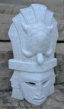 Load image into Gallery viewer, History Aztec Maya Turtle mask Sculpture Statue 16" Tall www.Neo-Mfg.com wall plaque art