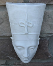 Load image into Gallery viewer, History Egyptian Nefertiti bust Fragment Sculptural wall relief plaque www.Neo-Mfg.com 7.5"