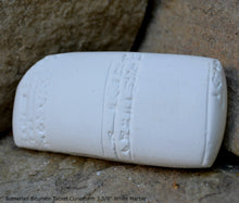 Load image into Gallery viewer, Sumerian Bitumen Tablet Cuneiform Sculptural www.Neo-Mfg.com museum reproduction 3 5/8"