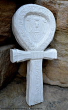 Load image into Gallery viewer, History Egyptian Ankh King Tut tomb Artifact Sculpture Statue 7" Tall www.Neo-Mfg.com wall plaque museum replica