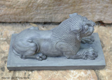Load image into Gallery viewer, Assyrian Lion De Susa Suse Sculpture statue 7" www.Neo-Mfg.com Museum reproduction