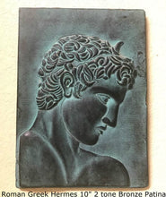 Load image into Gallery viewer, Roman Greek Hermes Cameo Sculptural wall relief plaque www.Neo-Mfg.com 10.25" home decor d21