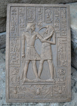 Load image into Gallery viewer, History Egyptian Thoth Thot Protecting Seti I Tomb Artifact Sculpture Statue 17" www.Neo-Mfg.com Museum reproduction