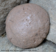 Load image into Gallery viewer, Babylonia Cuneiform new Scribe tablet Sculptural www.Neo-Mfg.com museum reproduction