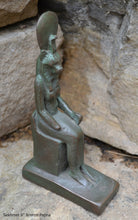 Load image into Gallery viewer, History Egyptian Goddess Sekhmet seated Sculpture Statue 6" www.Neo-Mfg.com Museum Replica