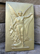 Load image into Gallery viewer, Roman Greek Victory Peonion Olympia Fragment Sculptural wall relief plaque www.Neo-Mfg.com 10" home decor d7